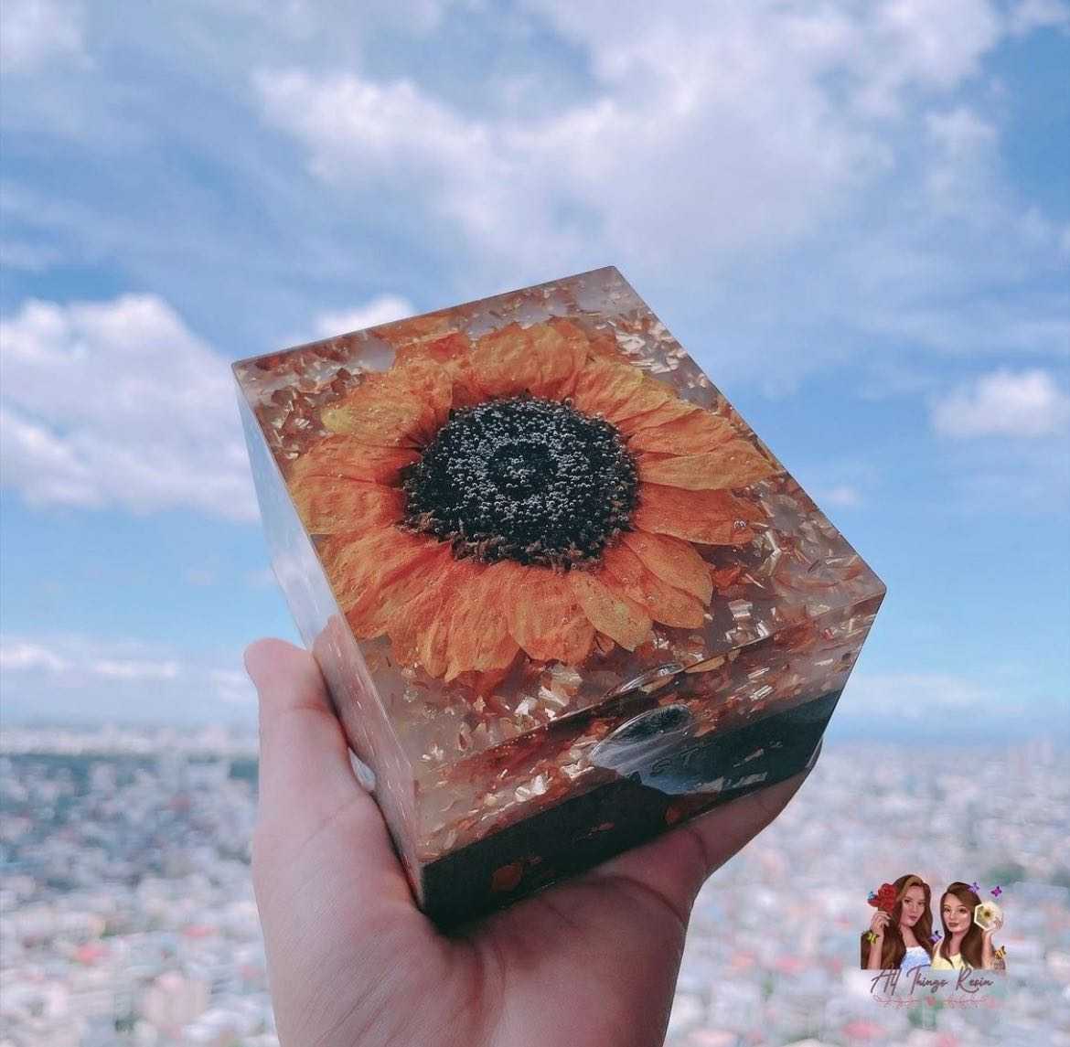 ASHES. Garden Themed 3D Cube